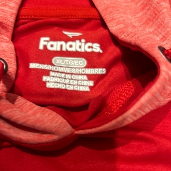 LA Clippers Fanatics Made To Move Space Dye Raglan Pullover Hoodie - Red - Picture 2 of 6